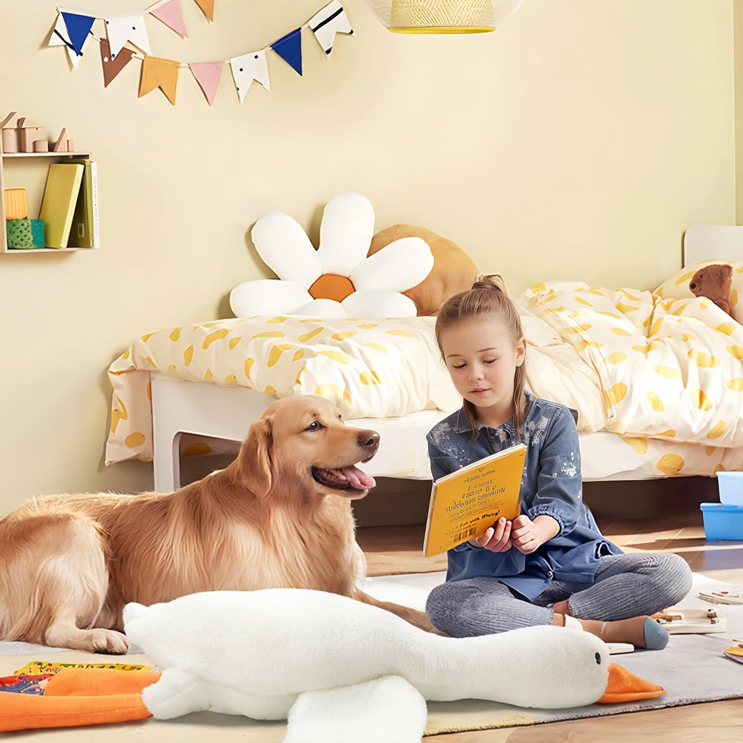 Heionia Giant Duck Goose Plush Pillow Toy