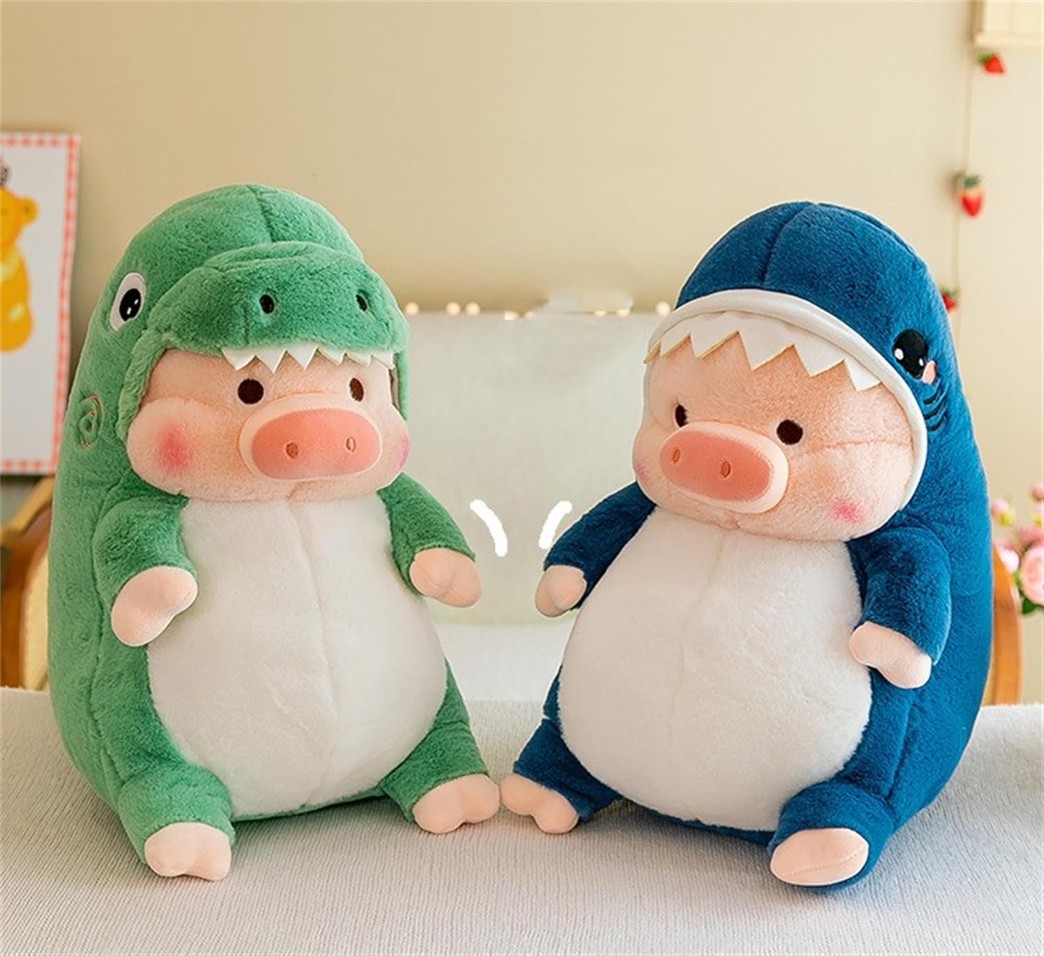 LANFIRE Pig Plush Shark Dinosaur Pillow