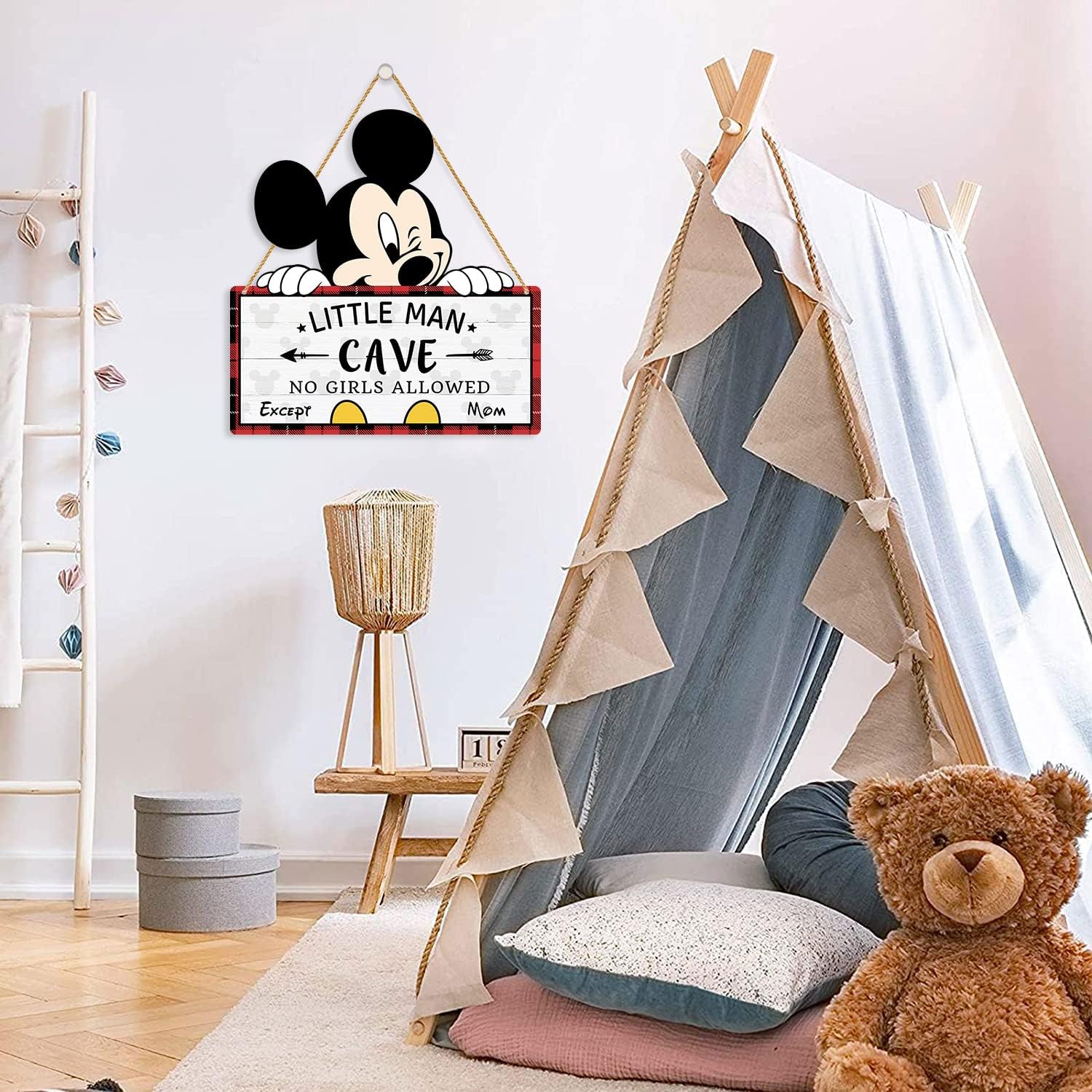 Little Man Cave Wooden Wall Sign