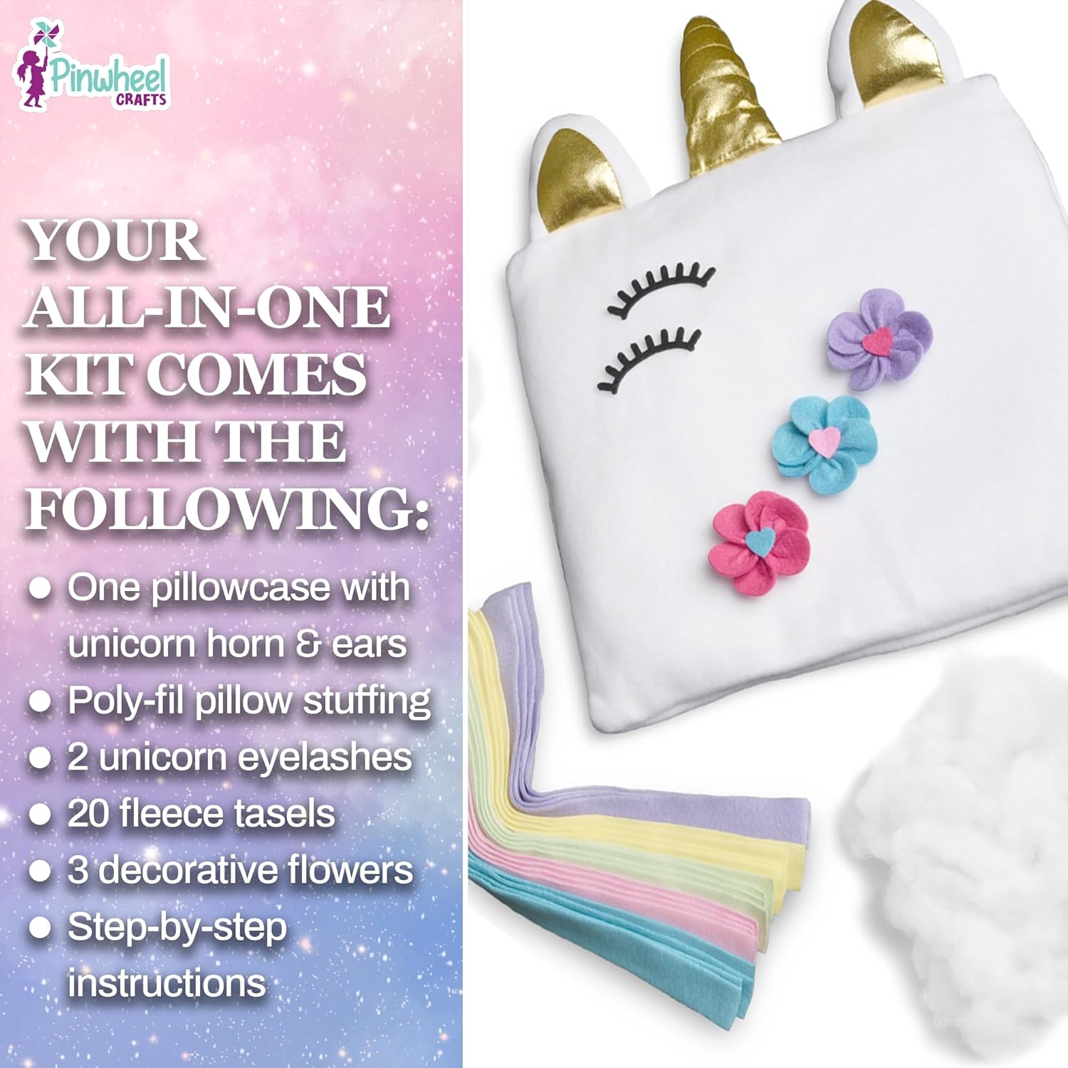 Pinwheel Crafts Unicorn Pillow Kit