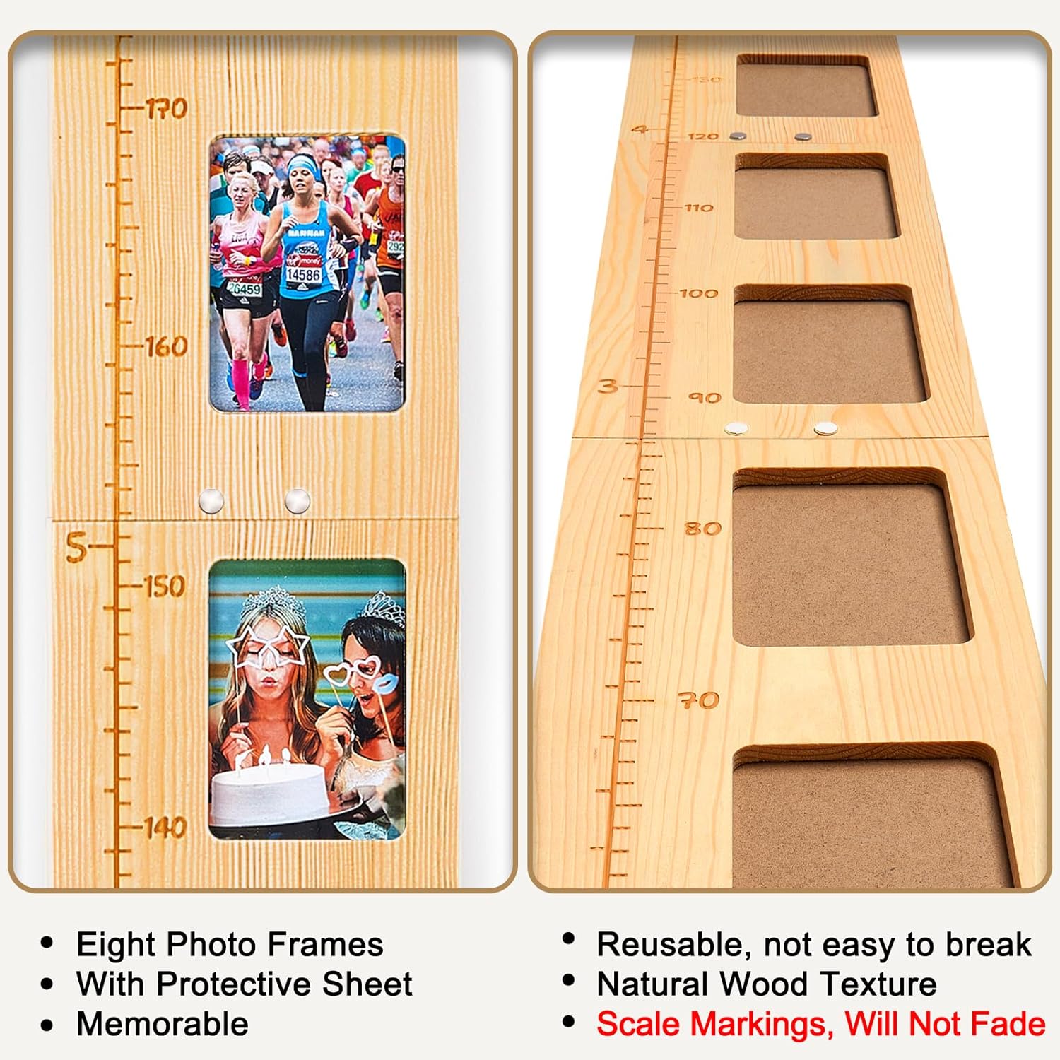 Basumee Growth Chart for Kids Wall Decor