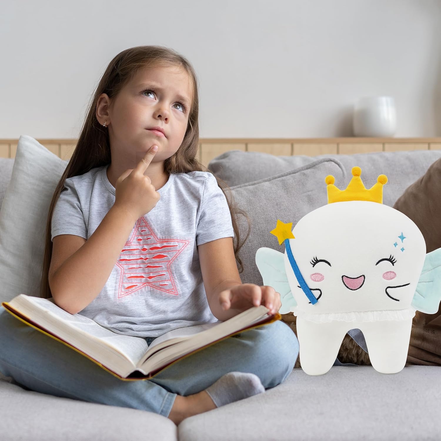 Tooth Fairy Plush Pillow 8 Inch