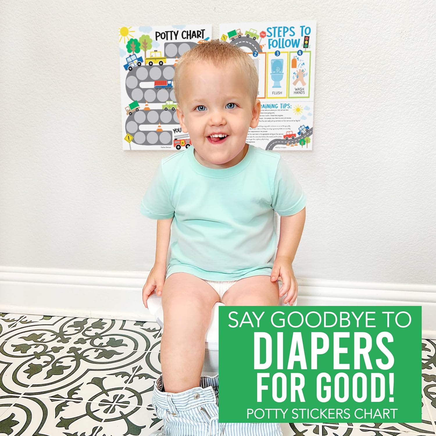 Hadley Designs Potty Training Chart for Boys 1