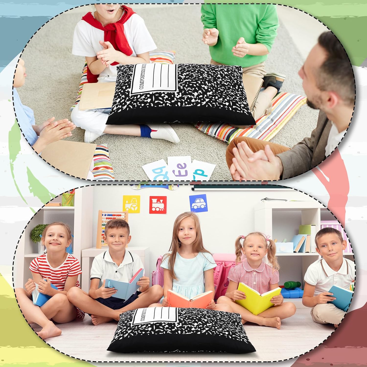 30 Inch Composition Notebook Throw Pillow