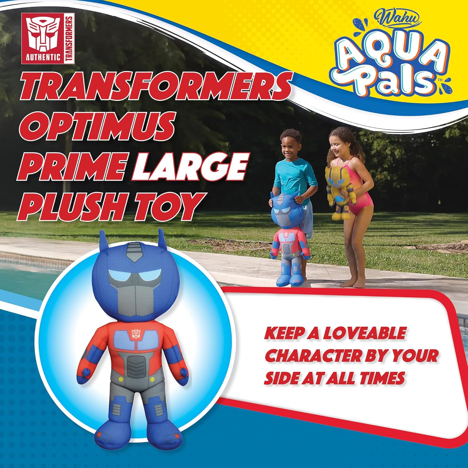 WAHU Aqua Pals Transformers Optimus Prime Plush Toy 1