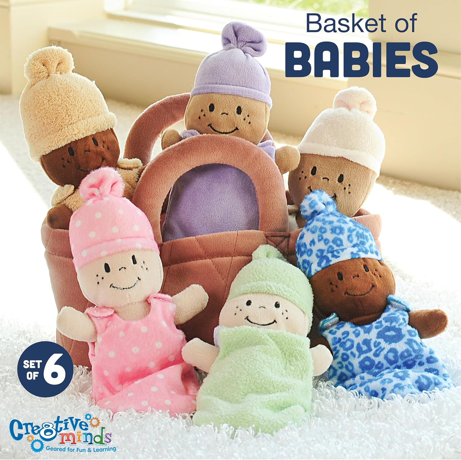 Creative Minds Soft Baby Doll Set of 6