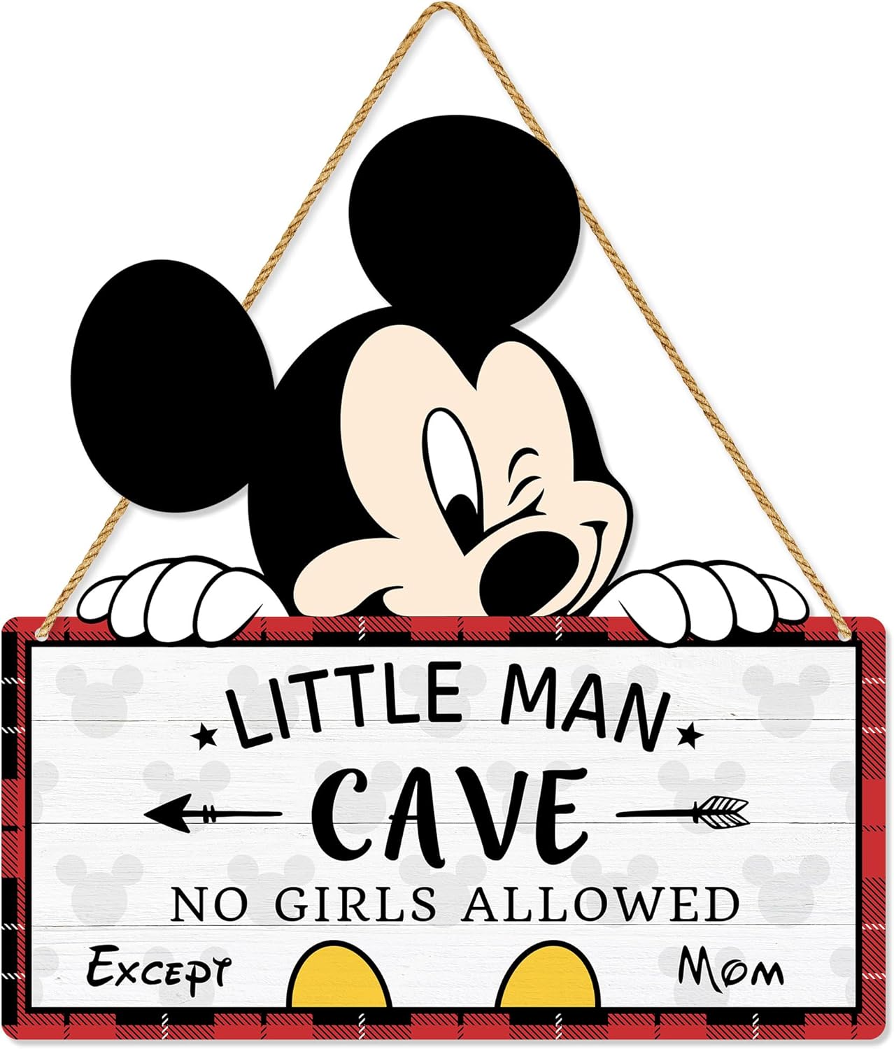 Little Man Cave Wooden Wall Sign
