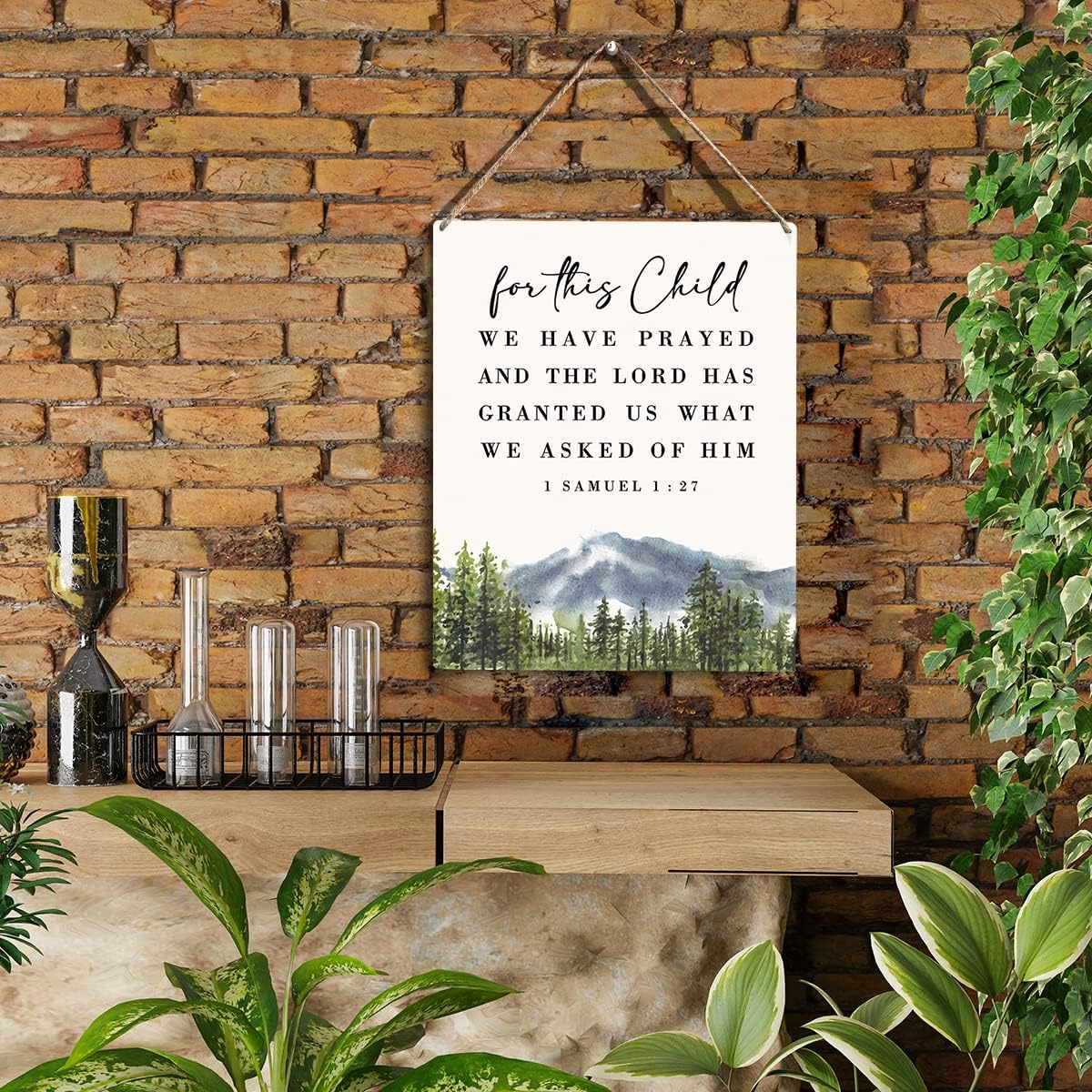YCYD Inspirational Nursery Wall Art Sign for Kids