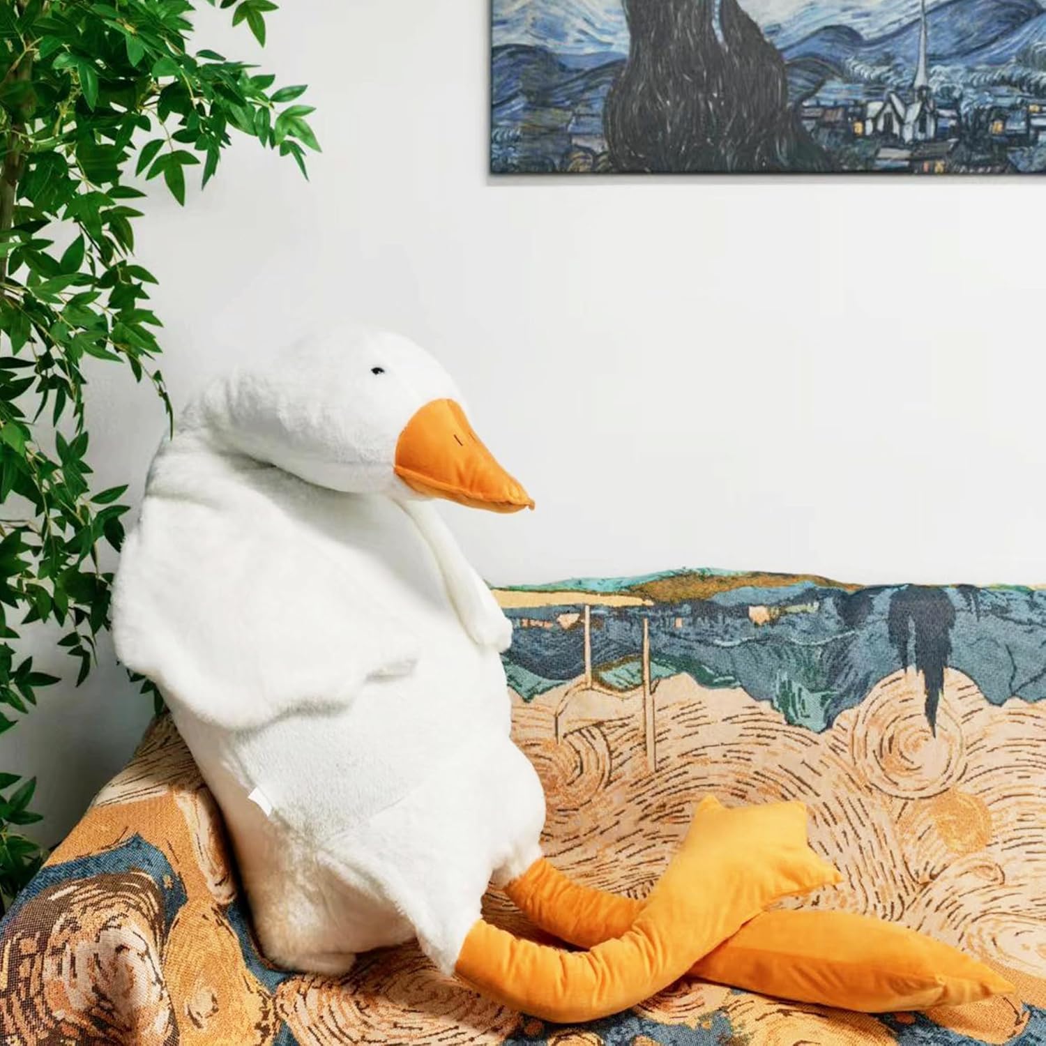 Giant White Goose Plush Pillow 748in