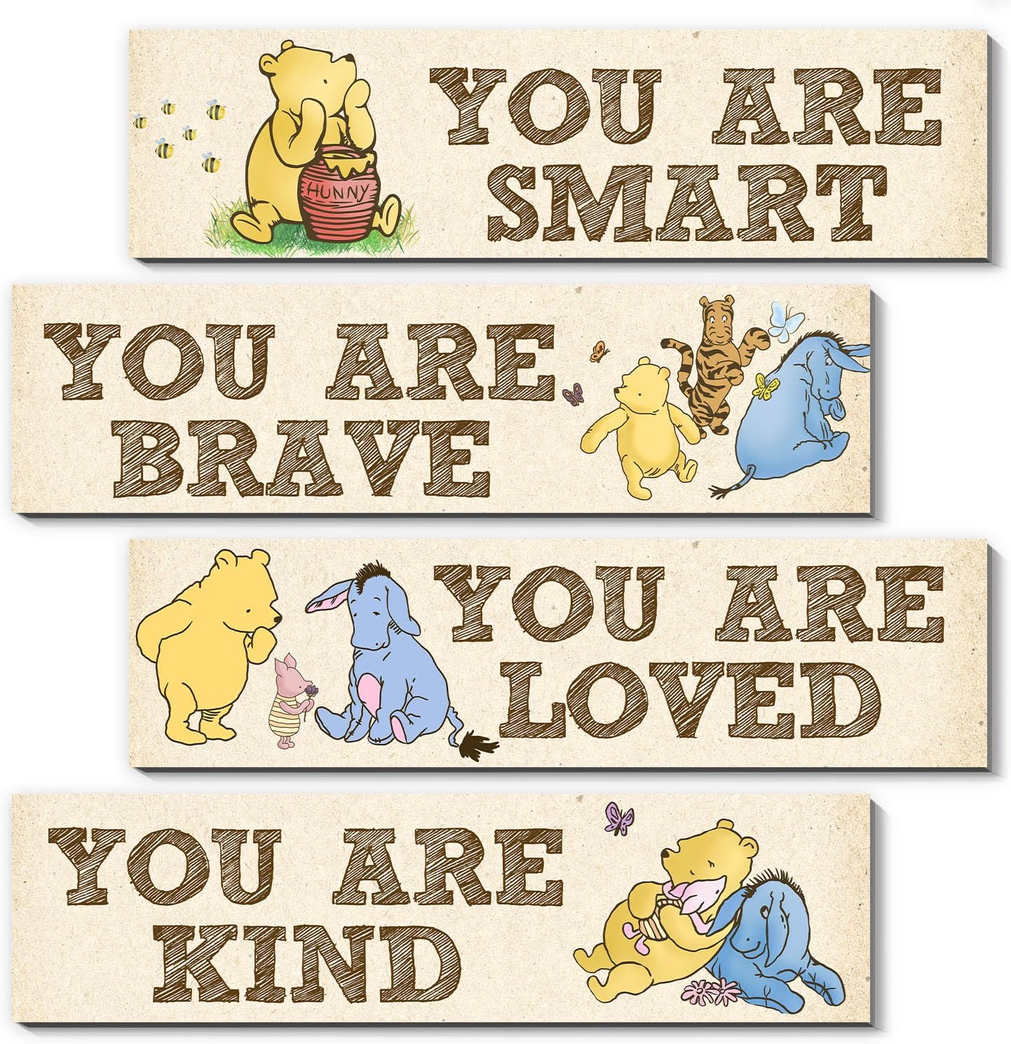 Winnie The Pooh Wall Decor 4pcs