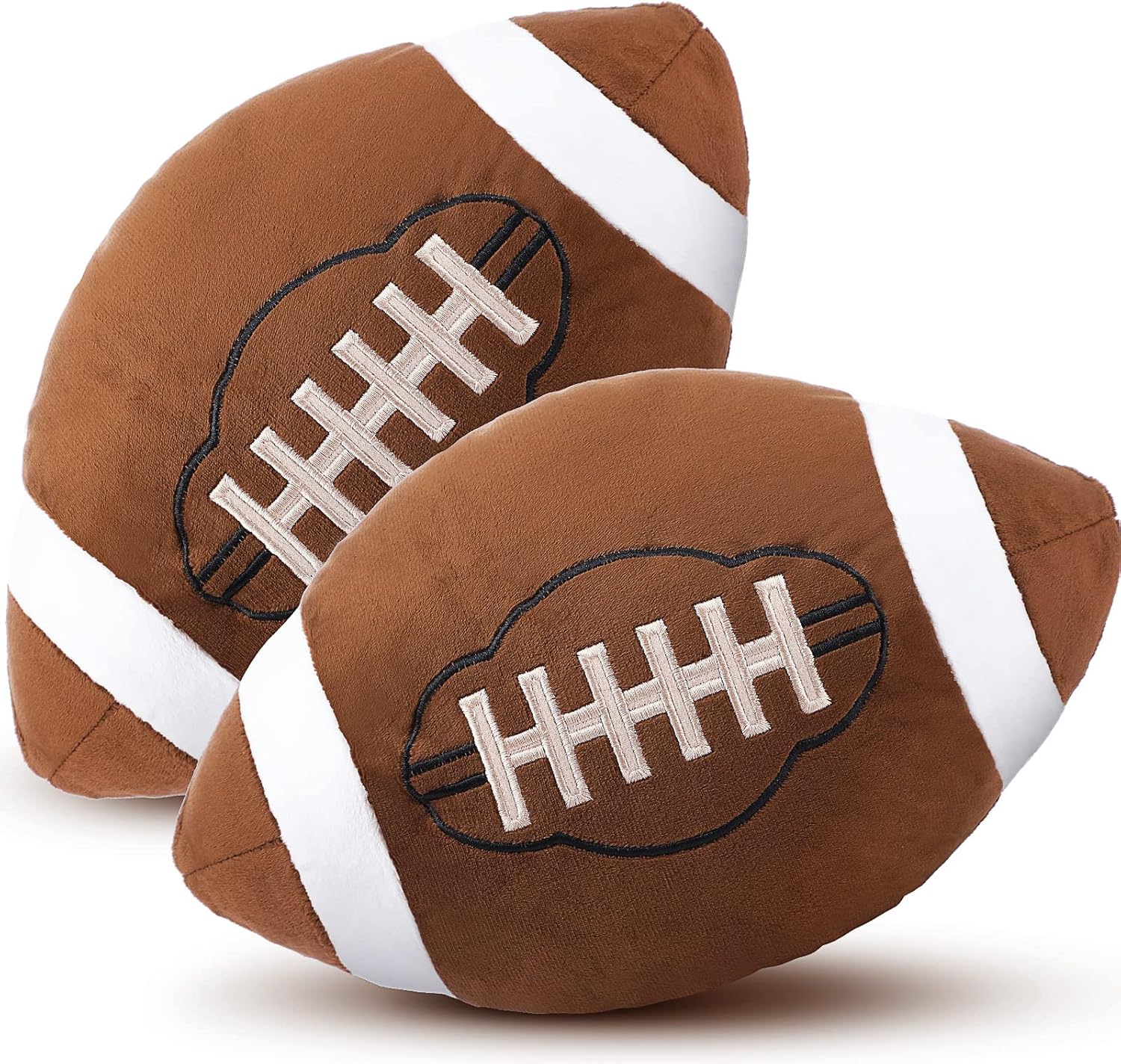 HyDren 2 Pc Plush Football Pillows