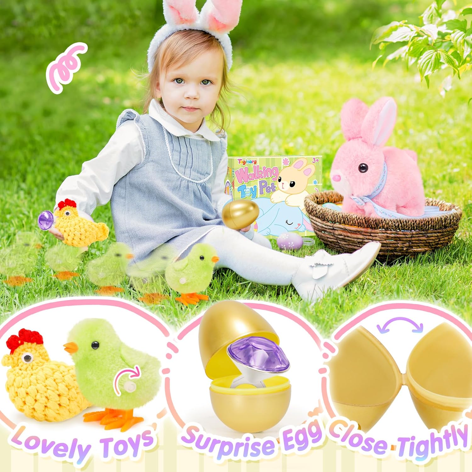 Tagitary Plush Walking Bunny with Sounds