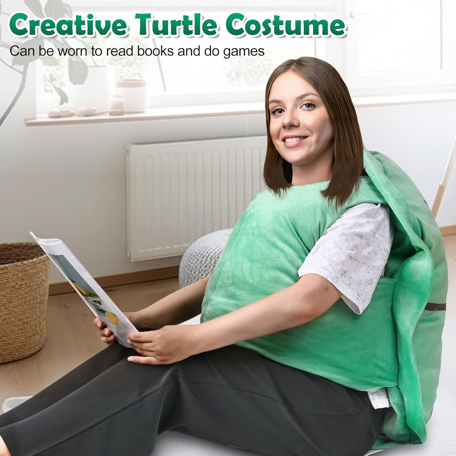 40 Inch Wearable Turtle Shell Pillow