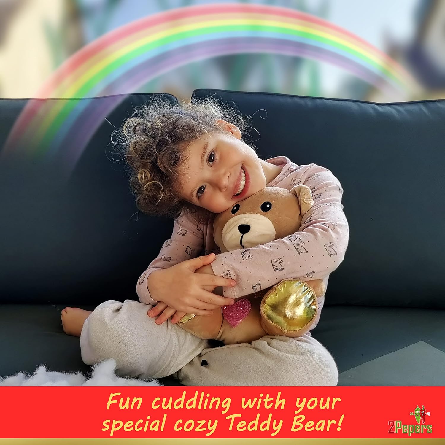 Make Your Own Teddy Bear Plush Pillow Kit for Kids No Sew