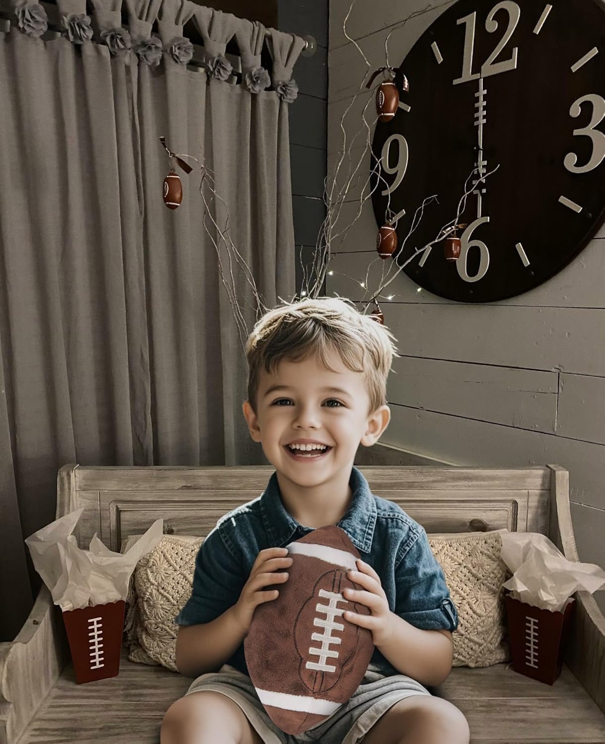 Football Plush Pillow for Boys 1-3 Years