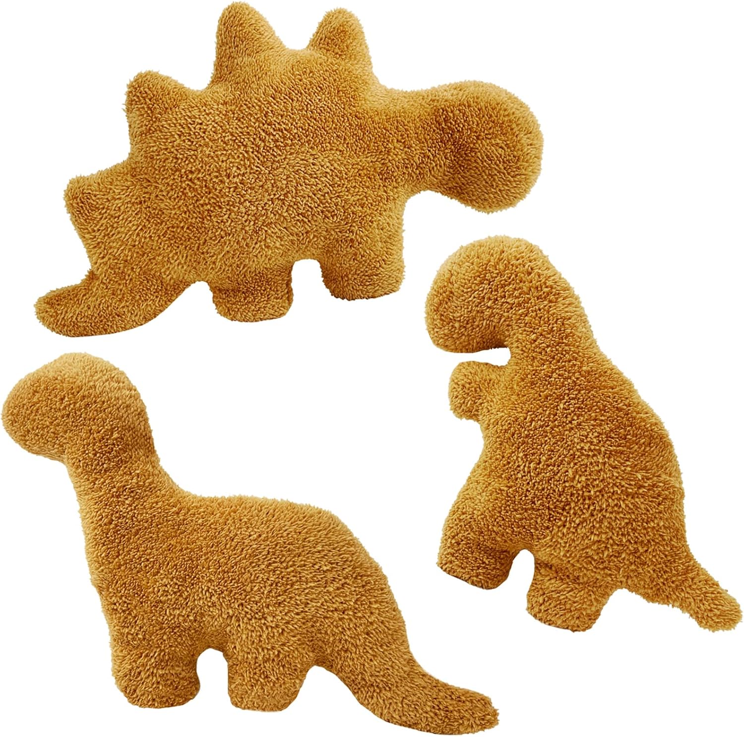 3 Pack Dino Nugget Plush Pillows