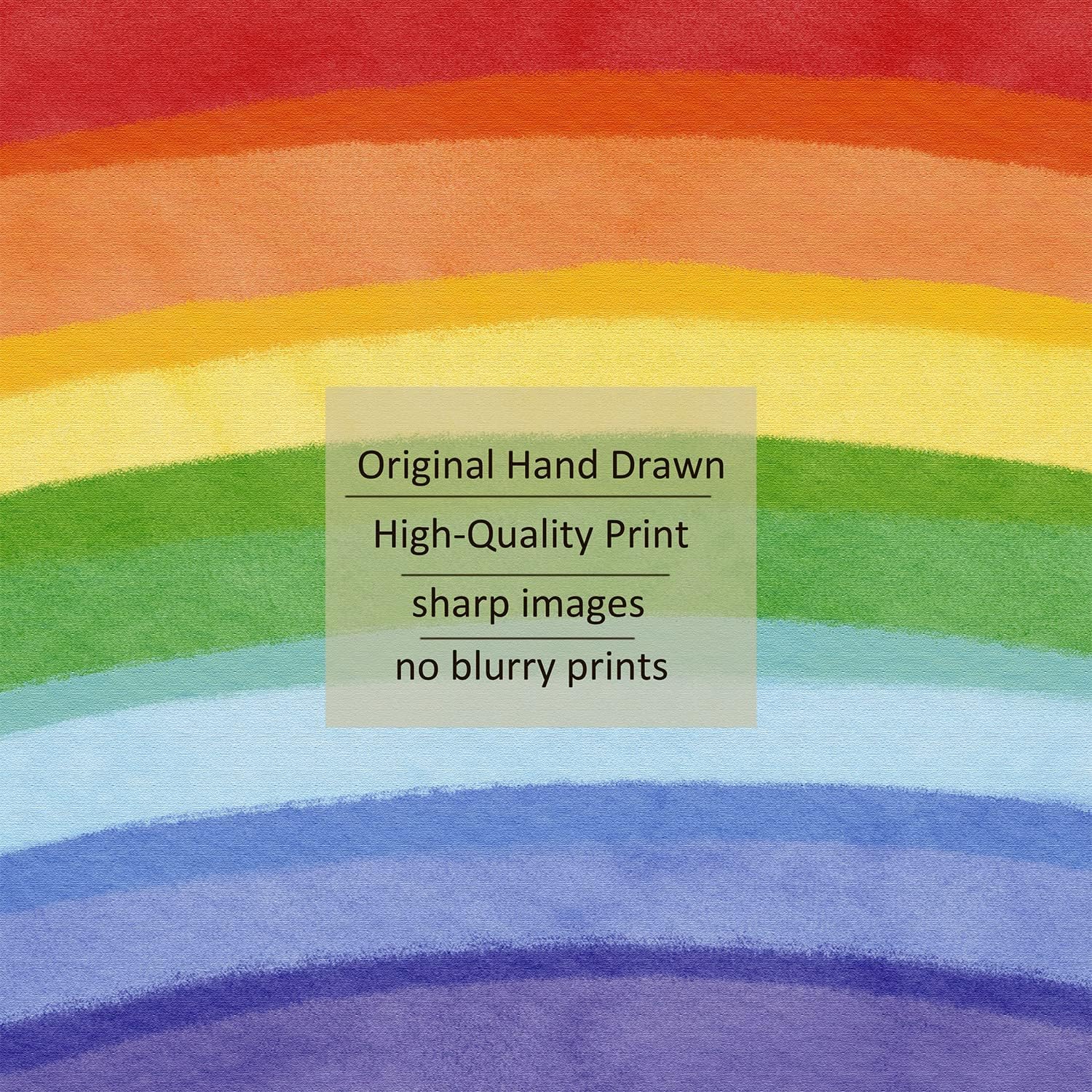 Fabric Rainbow Wall Decals for Kids Room
