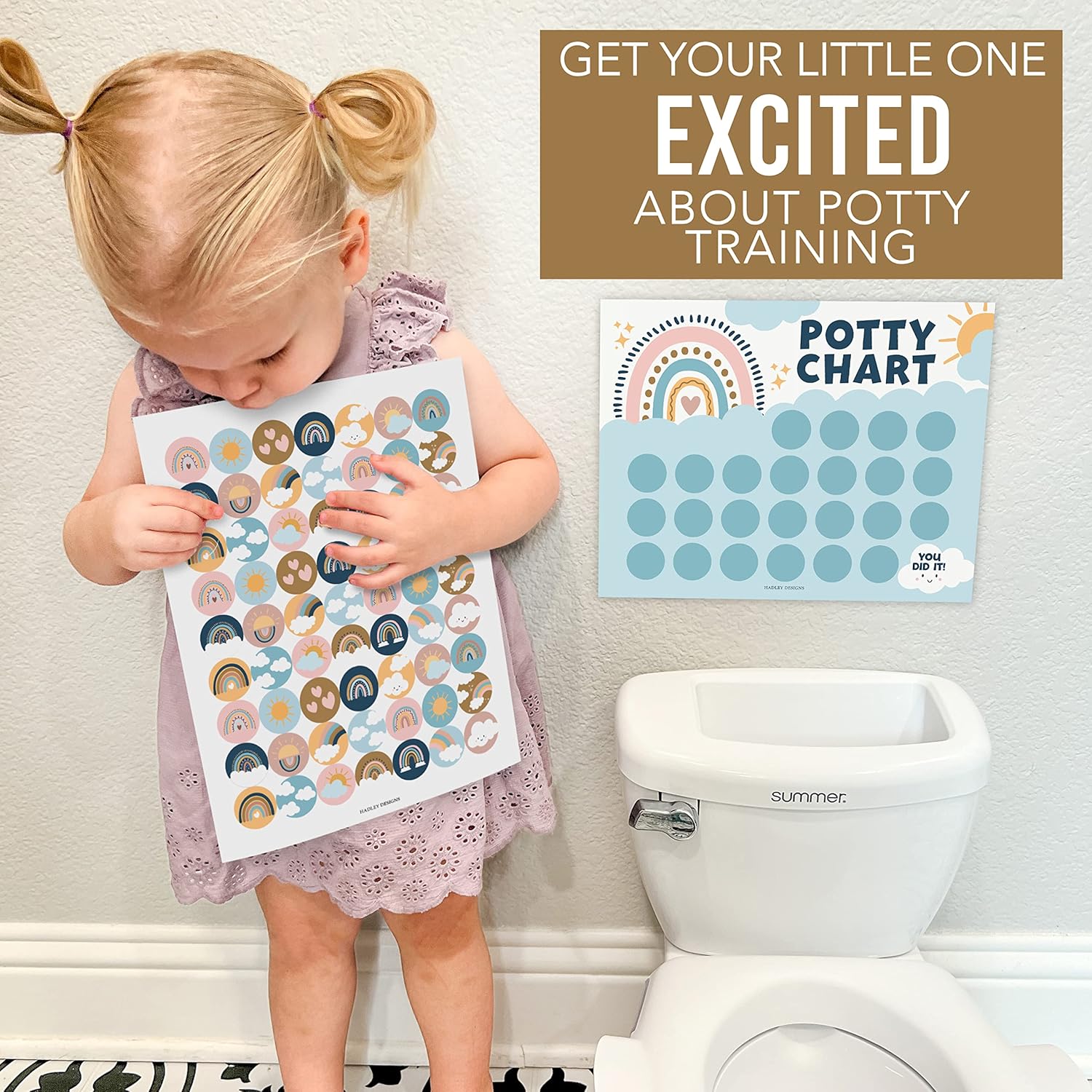 Hadley Designs Potty Training Chart for Girls 1