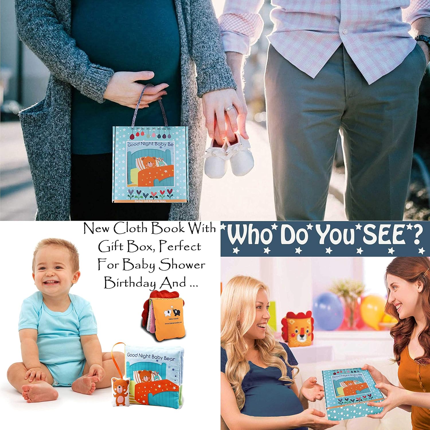 Teddy Bear Baby Book Activity Soft Book
