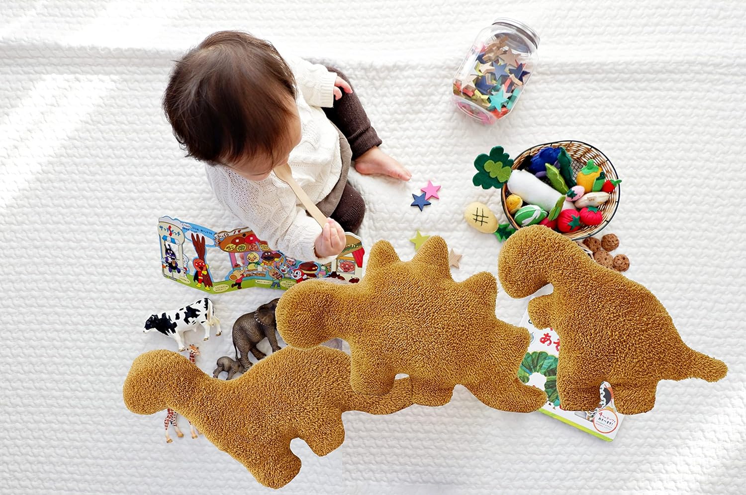 Dino Chicken Nugget Pillow Set 3PCS