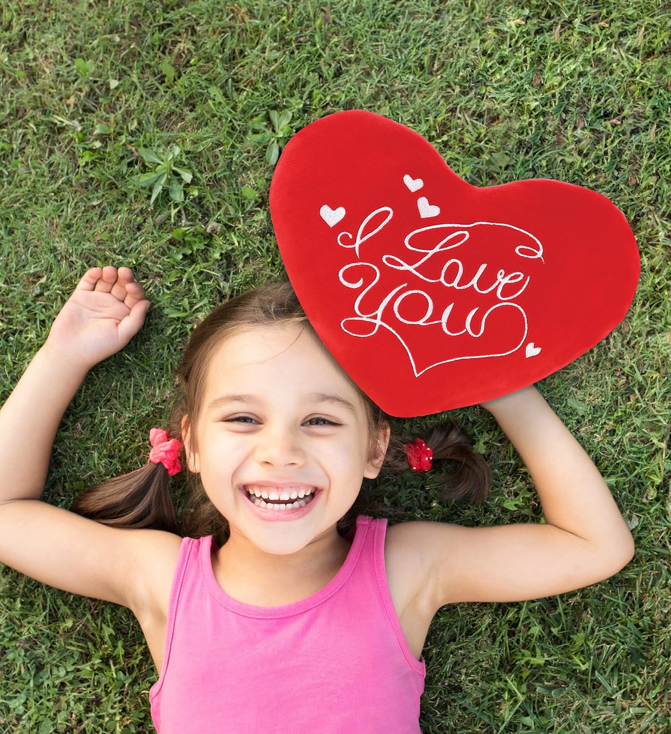 DolliBu I Love You Red Heart Pillow 1