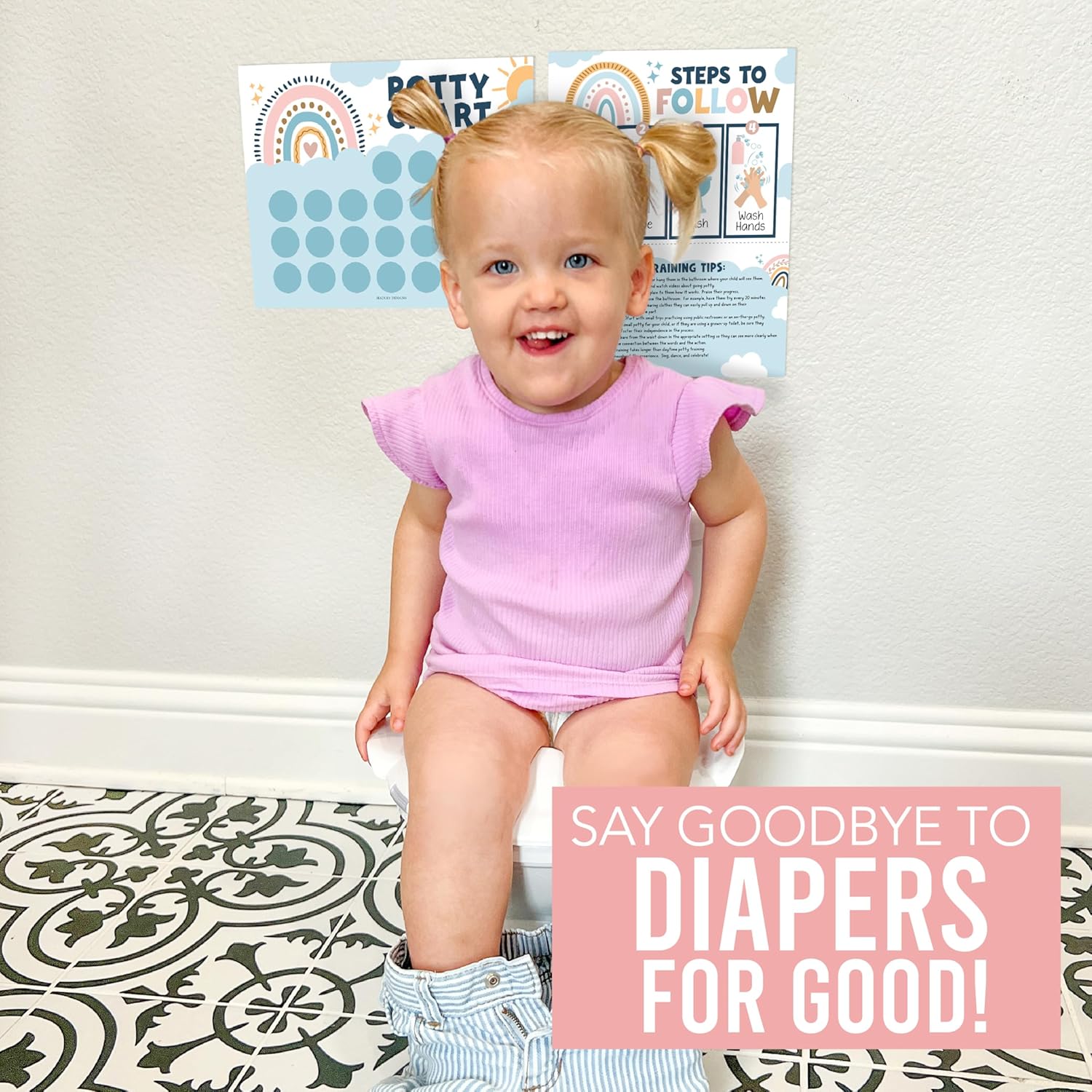 Hadley Designs Potty Training Chart for Girls 1