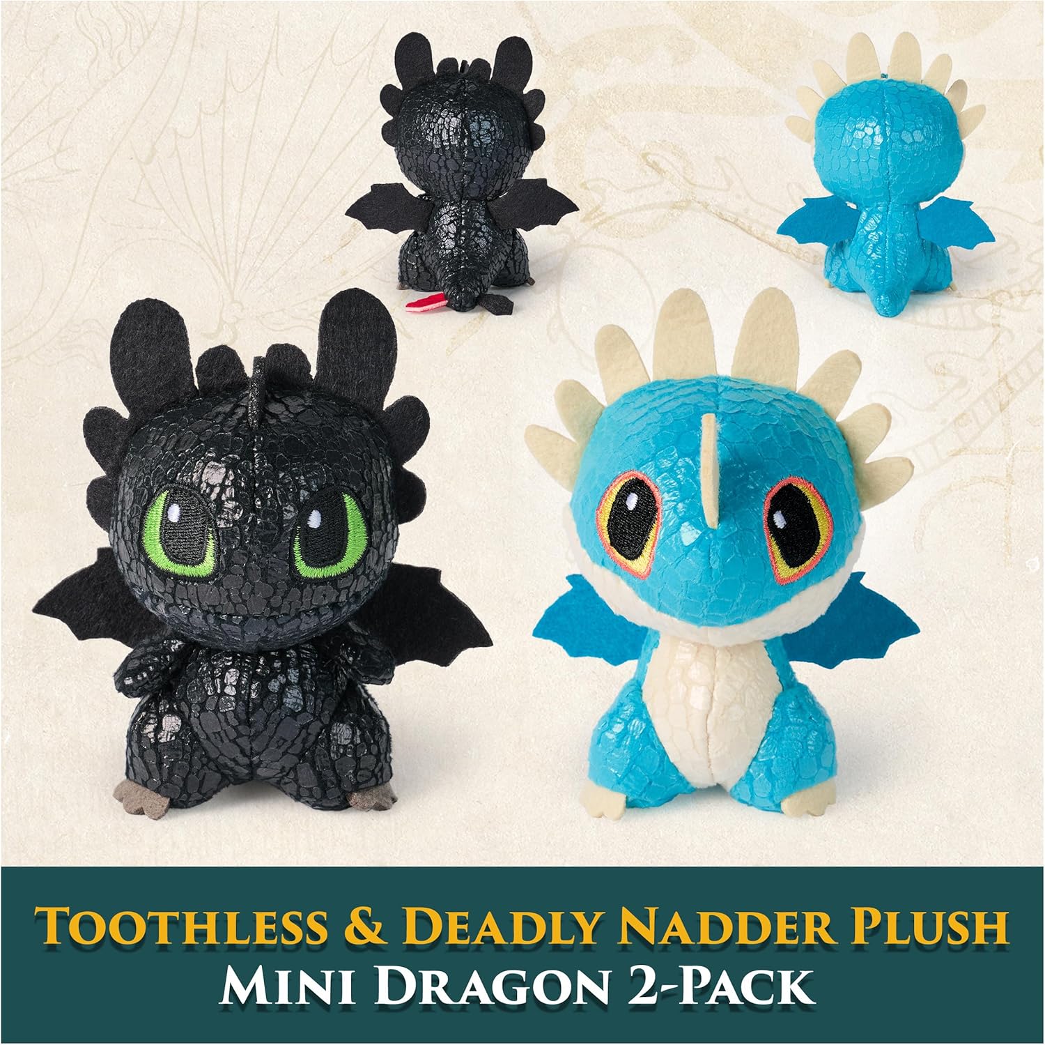 Dreamworks Dragons Toothless Deadly Nadder Plushies