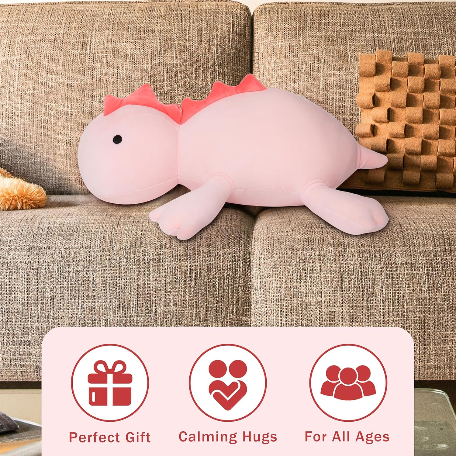 XYG Weighted Dinosaur Plush Pillow