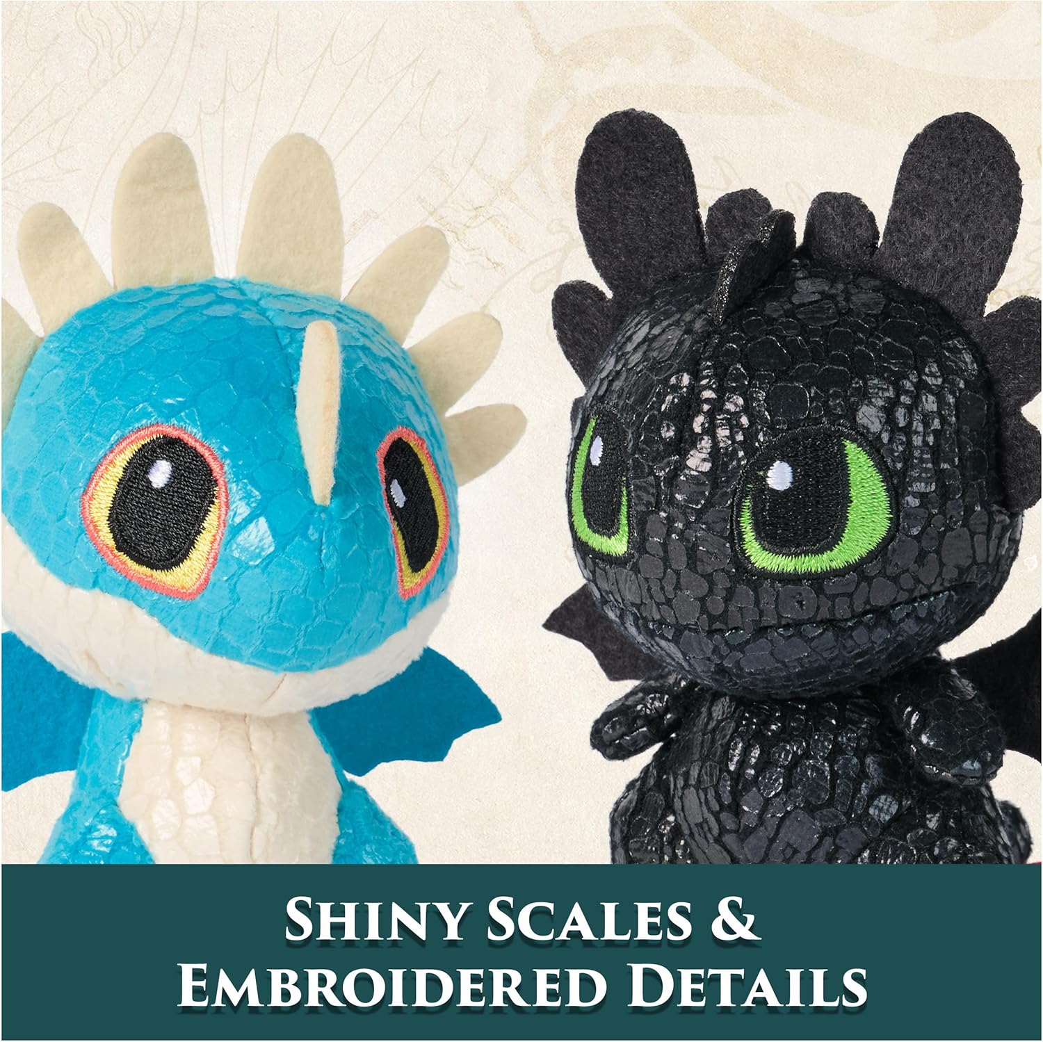 Dreamworks Dragons Toothless Deadly Nadder Plushies